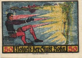 Német Birodalom / Weimari Köztársaság / Roda 1921. 10Pf + 25Pf + 50Pf (6x) 8 klf db, teljes sor T:I