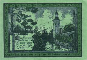 Német Birodalom / Weimari Köztársaság / Oppurg 1921. 25Pf + 50Pf (2x) + 75Pf 4 klf db, teljes sor T:...