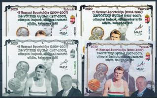 2020 A Nemzet sportolója Zsivótzky Gyula 4 db-os emlékív garnitúra