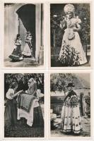 7 db RÉGI magyar népviseletes képeslap / 7 pre-1945 Hungarian folklore postcards