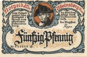 Német Birodalom / Weimari Köztársaság / Rheinsberg DN 25Pf (4x) + 50Pf (4x) + 75Pf (4x) 12 klf db, t...