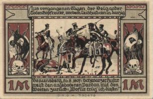 Német Birodalom / Weimari Köztársaság / Belgard DN 25Pf + 50Pf + 75Pf + 1M + 2M 5 klf db, teljes sor...