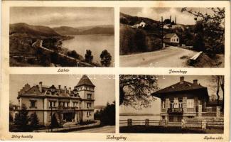 1939 Zebegény, látkép, Jánoshegy, Dőry kastély, Sipőcz villa (EK)