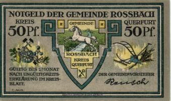 Német Birodalom / Weimari Köztársaság / Rossbach DN 50Pf (6x) 6 klf db, teljes sor T:I