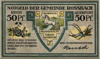 Német Birodalom / Weimari Köztársaság / Rossbach DN 50Pf (6x) 6 klf db, teljes sor T:I