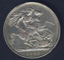 Nagy-Britannia 1889. 1Cr Ag Viktória T:3 ph.