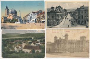 21 db RÉGI magyar város képeslap vegyes minőségben / 21 pre-1945 Hungarian town-view postcards in mixed quality