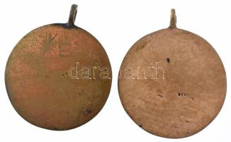 DN "MATHIAS REX HUNGARIAE" egyoldalas, öntött bronz másolat füllel, hátoldalon halványan o...