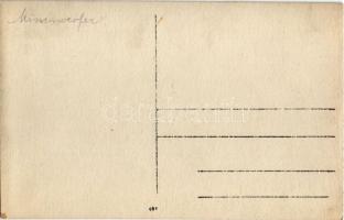 Minenwerfer / Aknavető / WWI Austro-Hungarian K.u.K. military, mine thrower. photo