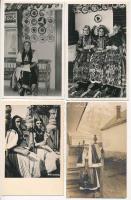 10 db RÉGI magyar és erdélyi népviseletes képeslap vegyes minőségben / 10 pre-1945 Hungarian and Transylvanian folklore postcards in mixed quality