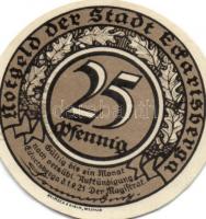 Német Birodalom / Weimari Köztársaság / Echartsberga 1921. 25Pf (6x) 6 klf db, teljes sor T:I