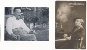 10 db VEGYES motívum képeslap vegyes minőségben: híres emberek, zeneszerzők és írók / 10 mixed motiv...