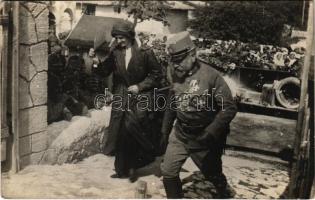 Zita királyné látogatása / WWI Austro-Hungarian K.u.K. military, visit of Queen Zita of Bourbon-Parma (wife of Charles I of Austria), soldiers. photo