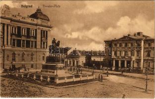 Beograd, Belgrade; Theater-Platz / theatre square