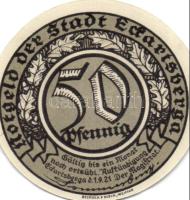 Német Birodalom / Weimari Köztársaság / Echartsberga 1921. 50Pf (3x) + 75Pf (3x) 6 klf db, teljes sor T:I
