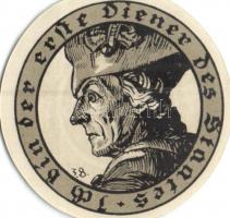 Német Birodalom / Weimari Köztársaság / Echartsberga 1921. 50Pf (3x) + 75Pf (3x) 6 klf db, teljes so...