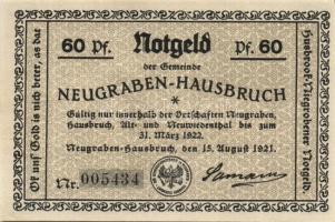 Német Birodalom / Weimari Köztársaság / Neugraben-Hausbruch 1921. 40Pf + 60Pf + 75Pf + 1M 4 klf db, ...