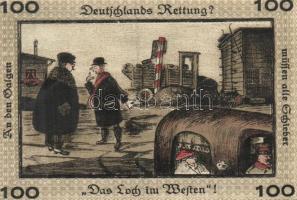 Német Birodalom / Weimari Köztársaság / Neugraben-Hausbruch 1921. 40Pf + 60Pf + 75Pf + 1M 4 klf db, ...