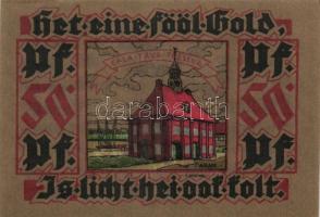 Német Birodalom / Weimari Köztársaság / Leer 1921. 25Pf + 50Pf (2x) + 75Pf (2x) + 100Pf 6 klf db, te...