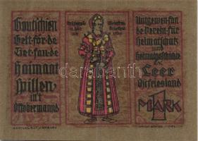 Német Birodalom / Weimari Köztársaság / Leer 1921. 25Pf + 50Pf (2x) + 75Pf (2x) + 100Pf 6 klf db, te...