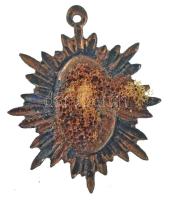 ~1948. Petőfi Sándor arcképével díszített, fém lemezjelvény tű nélkül T:XF