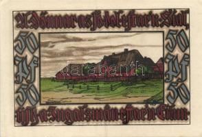 Német Birodalom / Weimari Köztársaság / Norddorf 1921. 25Pf + 50Pf + 75Pf + 1M 4 klf db, teljes sor ...