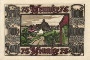 Német Birodalom / Weimari Köztársaság / Norddorf 1921. 25Pf + 50Pf + 75Pf + 1M 4 klf db, teljes sor ...