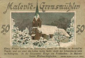 Német Birodalom / Weimari Köztársaság / Malente-Gremsmühlen 1921. 50Pf (4x) 4 klf db, teljes sor T:I...