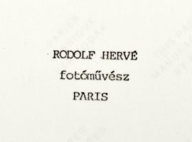 Hervé, Rodolf (1957-2000): Victor Vasarely festőművész párizsi műtermében. Fotó, pecséttel jelzett, ...