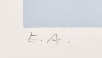 Halász Szabó Sándor (1920-1997): Absztrakt formák. Szitanyomat, papír, jelzett művészpéldány (E.A.),...