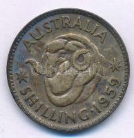 Ausztrália 1954. 1Sh Ag "II. Erzsébet" T:VF,F Australia 1954. 1 Shilling Ag "Elisabet...
