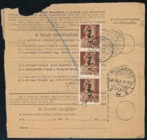 1946 (7. díjszabás) Csomagszállító 6 db bélyeggel