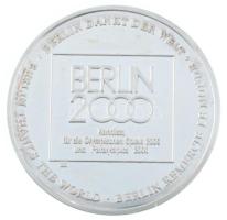 Németország 2000. Brandenburger Tor - Berlin / Berlin dankt der Welt - Berlin 2000 - Kandidat für die Olympische Spiele 2000 jelzett Ag emlékérem, műanyag tokban (23,18g/0.999/41mm) T:AU (eredetileg PP)