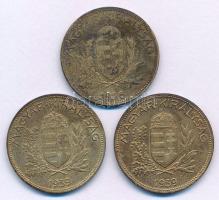1926-1939. 1P Ag (3db, 2xklf) T:XF-F patina Adamo P6