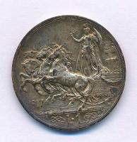 Olaszország 1917R 1L Ag "III. Viktor Emánuel" T:VF patina Italy 1917R 1 Lira Ag "Vitt...