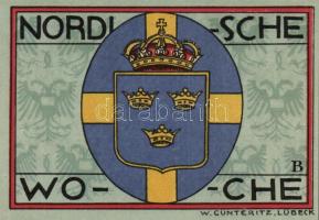 Német Birodalom / Weimari Köztársaság / Lübeck 1921. 50Pf (5x) 5 klf db, teljes sor T:I-