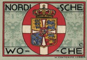 Német Birodalom / Weimari Köztársaság / Lübeck 1921. 50Pf (5x) 5 klf db, teljes sor T:I-