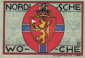 Német Birodalom / Weimari Köztársaság / Lübeck 1921. 50Pf (5x) 5 klf db, teljes sor T:I-