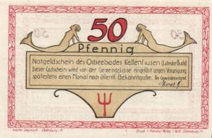 Német Birodalom / Weimari Köztársaság / Kellenhusen DN 25Pf + 50Pf + 75Pf + 100Pf 4 klf db, teljes s...