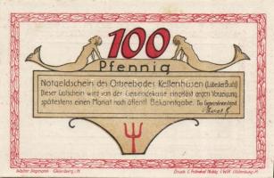 Német Birodalom / Weimari Köztársaság / Kellenhusen DN 25Pf + 50Pf + 75Pf + 100Pf 4 klf db, teljes s...