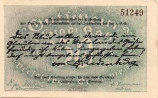 Német Birodalom / Weimari Köztársaság / Kahla 1921. 25Pf + 50Pf + 75Pf 3 klf db, teljes sor T:I-