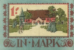 Német Birodalom / Weimari Köztársaság / Lauenhorn 1921. 50Pf + 75Pf + 1M 3 klf db, teljes sor T:I