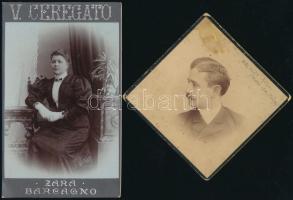 cca 1870-1880 Vegyes keményhátú fotó tétel: Blaho, Mayer György, Borsos Doctor, Dunky, stb