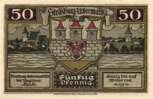 Német Birodalom / Weimari Köztársaság / Strasburg 1921. 15Pf + 50Pf + 1M 3 klf db, teljes sor T:I