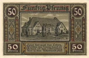 Német Birodalom / Weimari Köztársaság / Strasburg 1921. 15Pf + 50Pf + 1M 3 klf db, teljes sor T:I