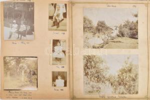 1896-1907 Budapest XII. kerület, Széchenyi-hegyi villa kertjében készült fotók, 21 db, vegyes méretb...