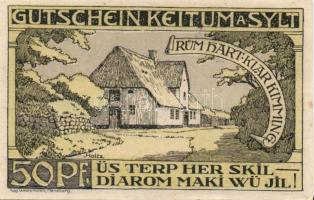 Német Birodalom / Weimari Köztársaság / Keiturn 1920. 50Pf + 1M + 2M 3 klf db, teljes sor T:I