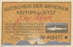 Német Birodalom / Weimari Köztársaság / Keiturn 1920. 50Pf + 1M + 2M 3 klf db, teljes sor T:I