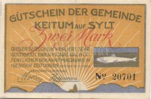 Német Birodalom / Weimari Köztársaság / Keiturn 1920. 50Pf + 1M + 2M 3 klf db, teljes sor T:I