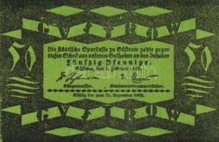 Német Birodalom / Weimari Köztársaság / Güstrov 1922. 50Pf (3x) + 75Pf (3x) + 100Pf (3x) 9 klf db, t...